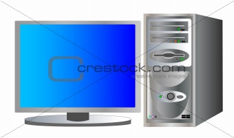 illustration of a home pc
