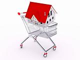 Cart with house