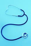 Blue Tinted View Of Stethoscope