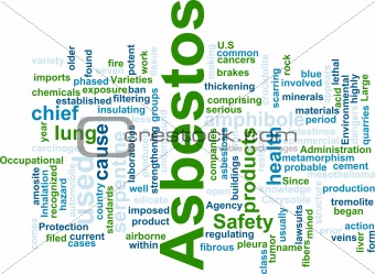 Asbestos word cloud