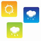 collection of weather symbols