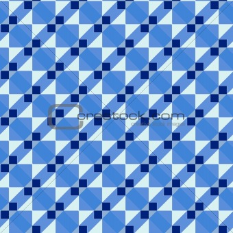 blue art deco pattern