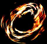 abstract fire ring fractal