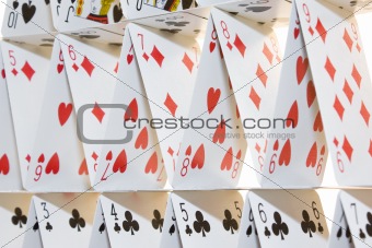 playing cards castle