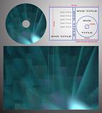 Abstract design template for dvd label and box-cover.