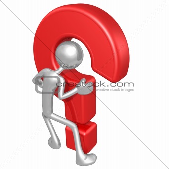 3D Character With Question