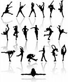 Figure  skating silhouettes