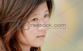 Asian beautiful girl in the outdoor