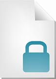 Locked document icon