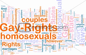 Gay rights word cloud