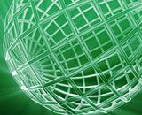Globe wireframe abstract