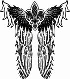 angel royal symbol patch