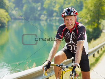 senior cyclist