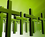Many christian crosses