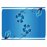 Decorative flower banner