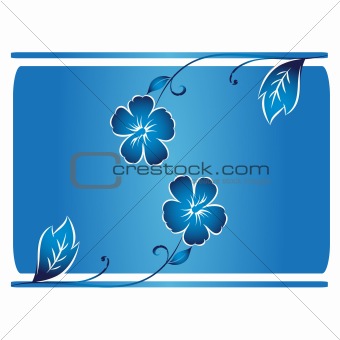 Decorative flower banner