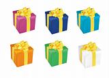 colorful vector gift boxes