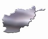 Afghanistan 3D Silver Map