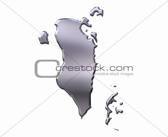 Bahrain 3D Silver Map