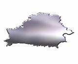 Belarus 3D Silver Map