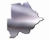 Botswana 3D Silver Map