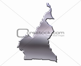 Cameroon 3D Silver Map