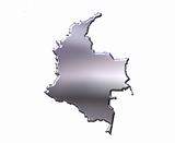 Colombia 3D Silver Map