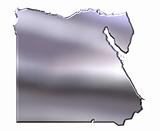Egypt 3D Silver Map