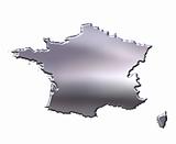 France 3D Silver Map