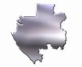 Gabon 3D Silver Map
