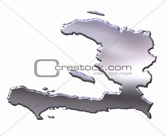 Haiti 3D Silver Map