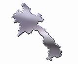 Laos 3D Silver Map