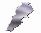 Lebanon 3D Silver Map