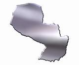 Paraguay 3D Silver Map