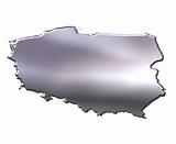 Poland 3D Silver Map
