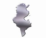 Tunisia 3D Silver Map