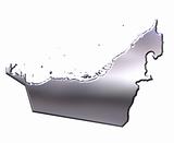 UAE 3D Silver Map