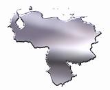Venezuela 3D Silver Map
