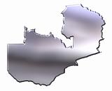 Zambia 3D Silver Map