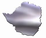Zimbabwe 3D Silver Map