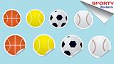 Set of Ball Stickers