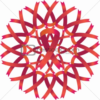 AIDS Awareness Ribbon Wreath
