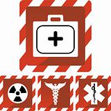 Medical Red Alert Icons