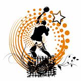 Basketball player artwork