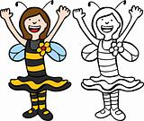 Girl in Bee Costume