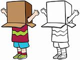 Child with Box over Head