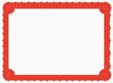 Blank Certificate - Red
