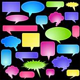 Multiple Chat Icons - Pastel
