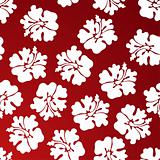 Hibiscus Pattern - Red