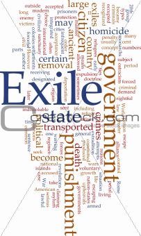 Exile word cloud